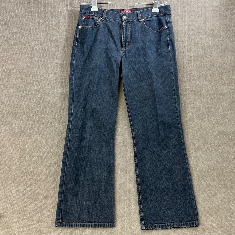 Chaps Denim Petite Delaney Straight Leg Jeans Womens 12P‎ Bootcut